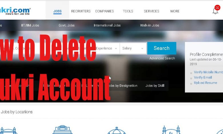 How To Delete Naukri Account